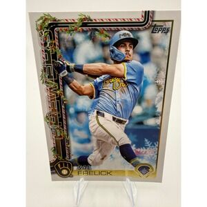 2025 Topps Holiday Sal Frelick Milwaukee Brewers Rookie Card H112 SP RC